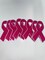 Breast Cancer "Pink Chenille" Awareness Ribbon Patch, Iron or Sew-on, Sz. 5.5" inches